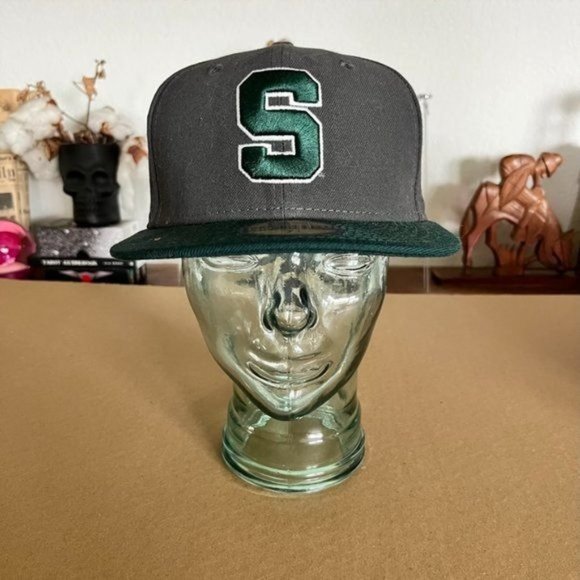 Spartans Michigan State New Era Logo 59Fifty College Fitted Cap - Picture 1 of 7